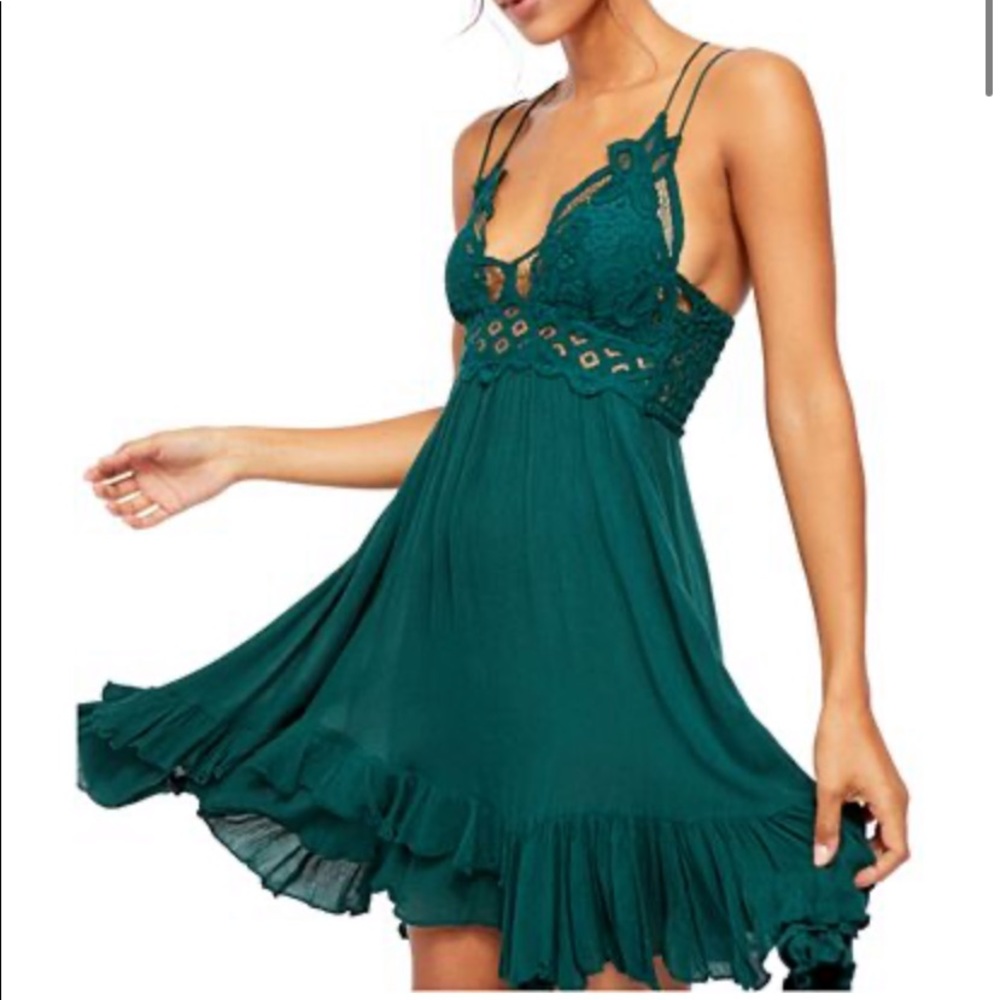 NWOT Free People Adella Lace Mini Dress